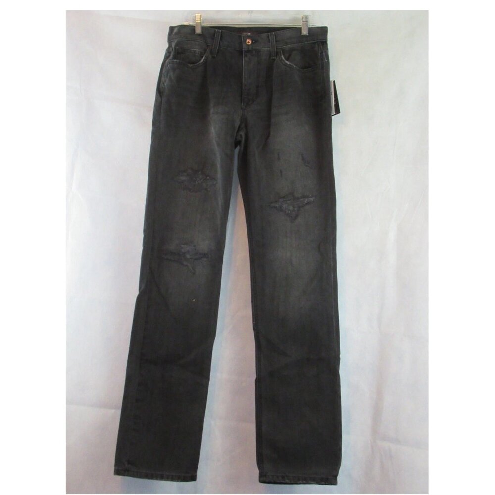 Joe's Jeans Men's Distressed Ripped Knee Brixton Straight Fit Jeans, Faded Black